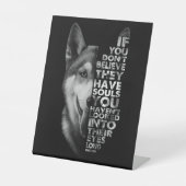 Husky, wenn Sie nicht glauben, dass sie Soule Hund Sockelschild (Vorderseite)