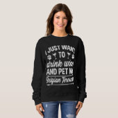 Husky Wine Dog Owner Sweatshirt (Vorne ganz)
