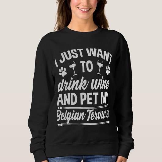 Husky Wine Dog Owner Sweatshirt (Vorderseite)