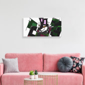 Husky Winter Leinwanddruck (Insitu (Wohnzimmer))