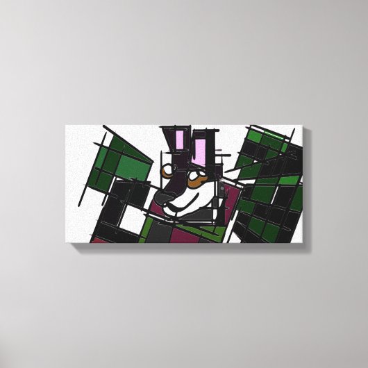 Husky Winter Leinwanddruck (Vorderseite)