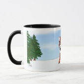 Husky-Winter-Szene Tasse (Links)