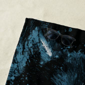 Husky Wolf Grunge Head Strandtuch (Beispiel)