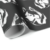 Husky Wrapping Paper Christmas Husky Geschenkpapie Geschenkpapier (Rolleneckpunkt)