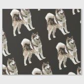 Husky Wrapping Paper Geschenkpapier (Flach)