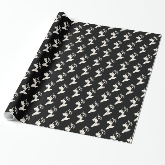 Husky Wrapping Paper Husky Puppy Doppy Paper Geschenkpapier (Ungerollt)