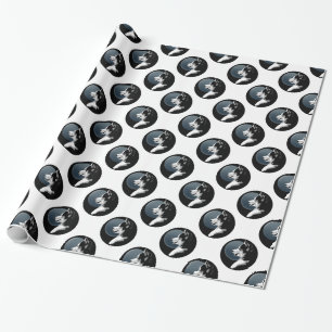 Husky Wrapping Paper Husky Puppy Doppy Paper Geschenkpapier