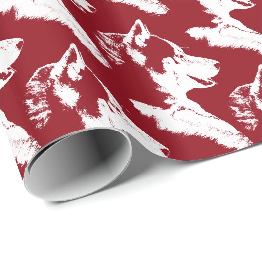 Husky Wrapping Paper Husky Welppy Gift Paper Geschenkpapier (Rolleneckpunkt)