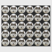 "Huskyhund " Geschenkpapier (Flach)