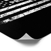 Husnd Daddy Protector Hero American Flag Fathers D Poster (Ecke)