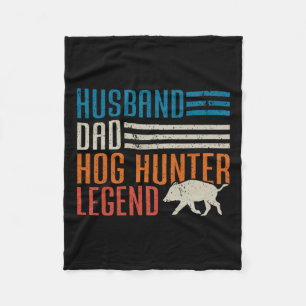 Husnd Vater Hog Hunter Legend Vatertag Witzhaken Fleecedecke