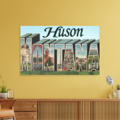 Huson, MontanaGroße BuchstabenszenenHuson, MT Leinwanddruck (Insitu (Wohnzimmer))