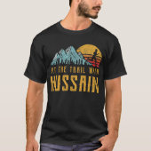 HUSSAIN Running - Auf dem Weg mit Familienname T-Shirt (Vorderseite)