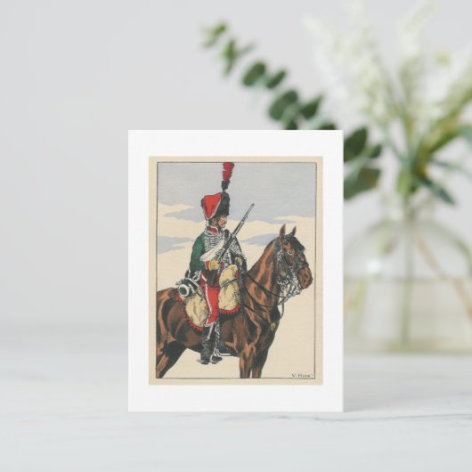 Hussar Postkarte (Stehend Vorderseite)