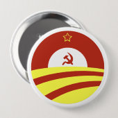 Hussein Obama sagt: Verbreiten Sie den Reichtum Button (Vorne & Hinten)