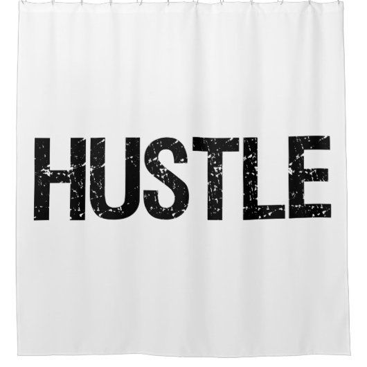 Hustel Duschvorhang (Vorderseite)