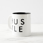 Hustel | Funny Spaß Joke Slogan Tasse (Vorderseite Links)