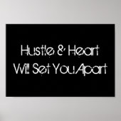 Hustel & Herz-Sport-Poster Poster (Vorne)