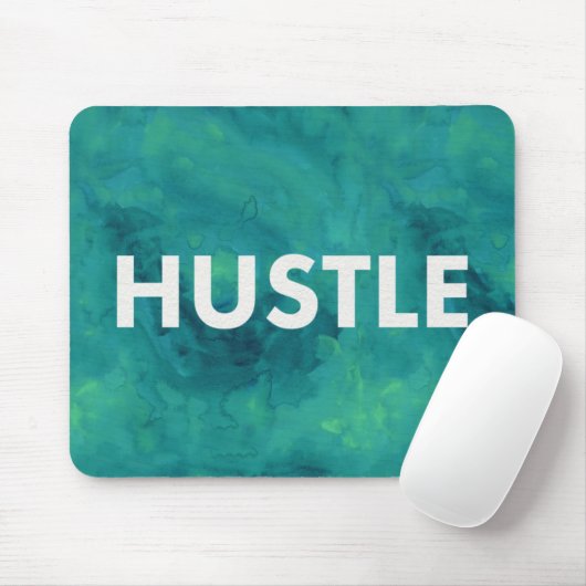 Hustel Watercolor Moderne Typografie Mousepad (Mit Mouse)