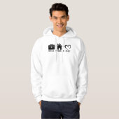 Hustel, Zuhause, Herz: Motivierend Komfort-Design Hoodie (Vorne ganz)