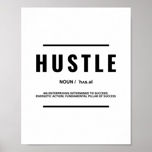 Husteldefinition | Motivierend Angebot Poster (Vorne)