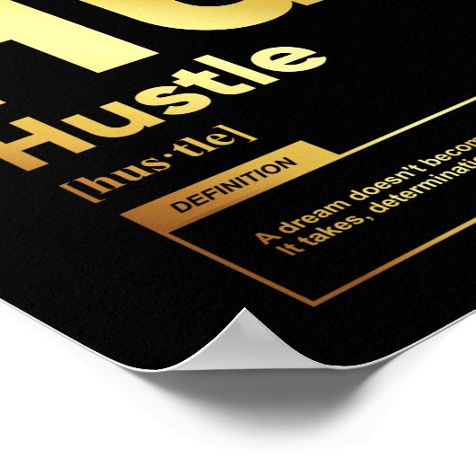 Husteldefinition | Motivierend Poster (Ecke)