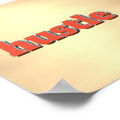 Husteltypografie Wortposter-Wand Art Dekoration (Ecke)