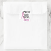 Husten tragen rosa runder aufkleber (Tasche)