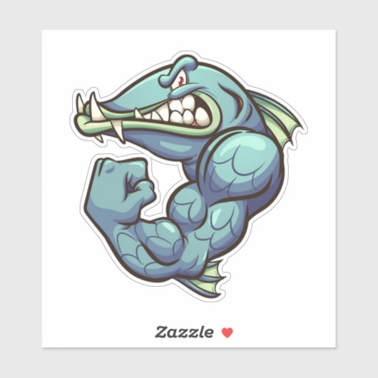 Husten Typ - Barracuda Aufkleber (Blatt)