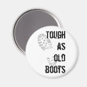 Husten wie alte Stiefel Magnet (Vorderseite/Rückseite)