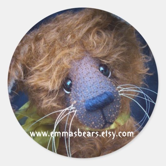 Hustenaufkleber Runder Aufkleber (Vorderseite)