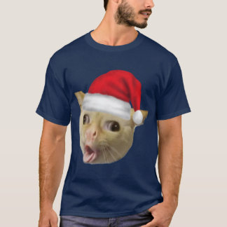 Hustender Kater im Weihnachts-Meme-Freunde T-Shirt