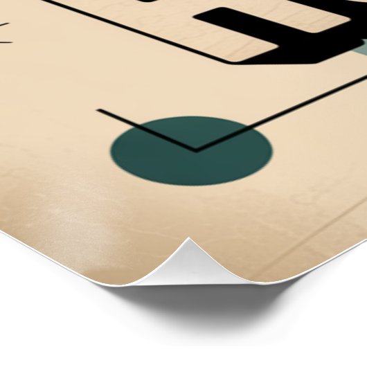 Hustle Beats Talent When Talent Doesn't Hustle Poster (Ecke)