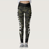 #HUSTLE Camouflage-Leggings Leggings (Vorderseite)