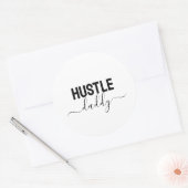 Hustle Daddy Runder Aufkleber (Umschlag)