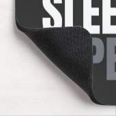HUSTLE.EAT.SLEEP. WIEDER VON VORNE. Mousepad (Ecke)