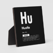 Hustle - Erfolgsfaktor - Motivierend Fotoplatte (Vorderseite)