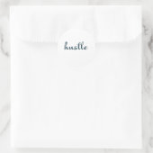 Hustle - Fokussiert Bleibe, Bleibe Runder Aufkleber (Tasche)