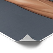 Hustle for the Muscle – Fitness Motivation Poster (Ecke)