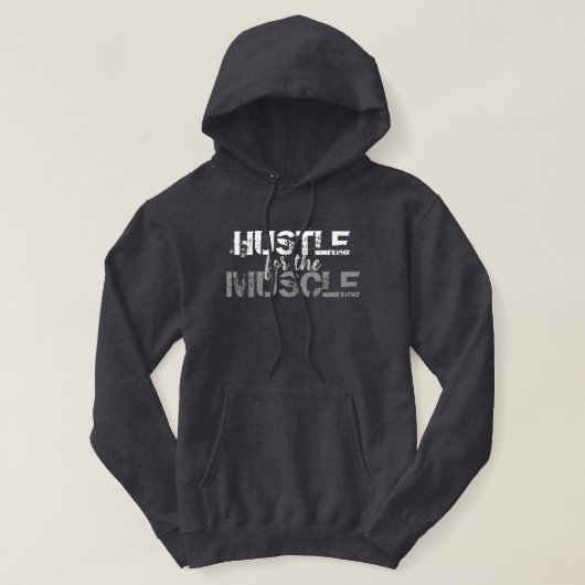 HUSTLE FÜR DEN MUSKEL HOODIE (Design vorne)