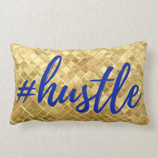 #Hustle Goldbeschaffenheits-Kissen Lendenkissen