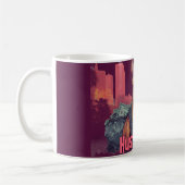 Hustle Hard - Pitbulle Hund mit Geld und Zigar Kaffeetasse (Links)