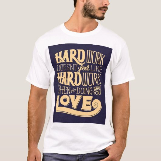 Hustle Hard" T-Shir T-Shirt (Vorderseite)