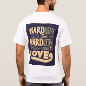 Hustle Hard" T-Shir T-Shirt (Rückseite)