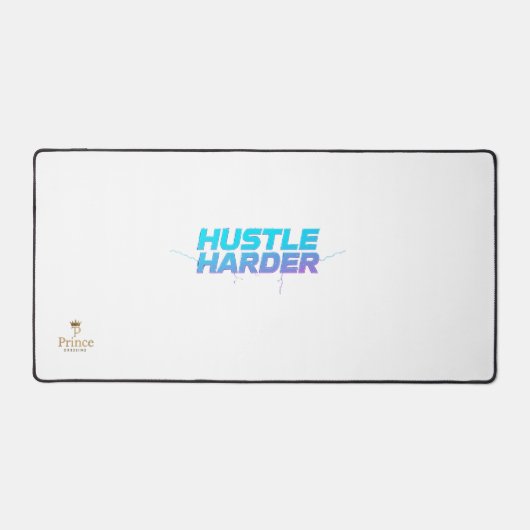 Hustle Harder - Motivierend Mouse Pad Modern Schreibtischunterlage (Vorderseite)