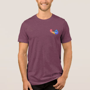 Hustle Harder Urban Splash Graffiti T-Shirt Tri-Blend Shirt