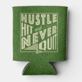 Hustle Hit und nie beenden Lacrosse Dosenkühler (Vorderseite)