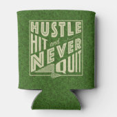 Hustle Hit und nie beenden Lacrosse Dosenkühler (Rückseite)