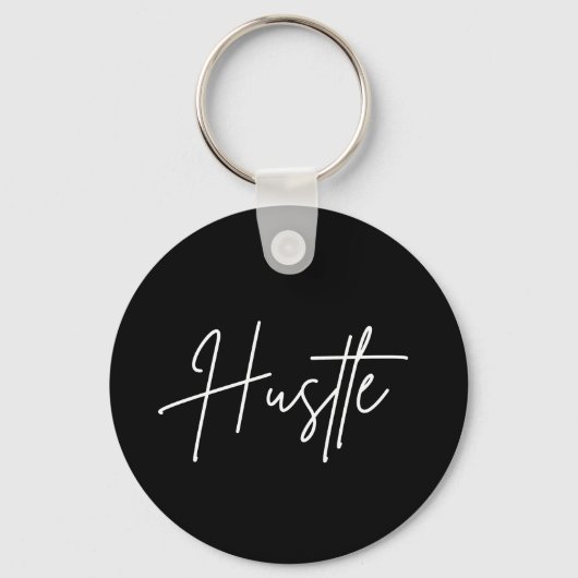 Hustle Keychain – Modern Minimal Design Schlüsselanhänger (Vorderseite)