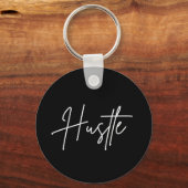 Hustle Keychain – Modern Minimal Design Schlüsselanhänger (Vorderseite)